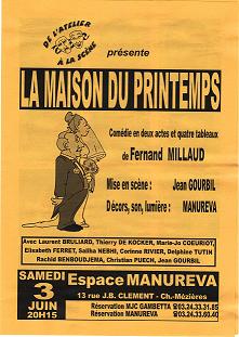 progamme de LA MAISON DU PRINTEMPS DES 2 ET 3 JUIN 2000