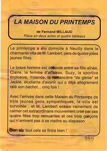 r&eacute;sum&eacute; de la pi&eacute;ce