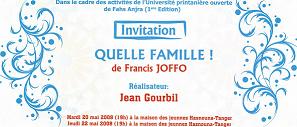 C`&eacute;tait l`invitation &agrave; notre repr&eacute;sentation &agrave; TANGER