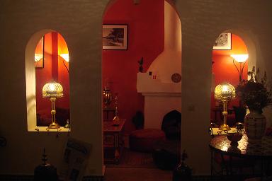 L`intérieur de notre maison d`htes à TANGER